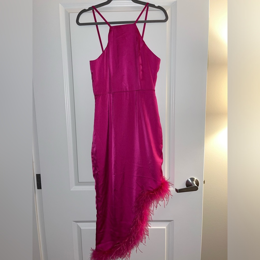Pink Feather Dress